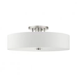 Meridian 6 Light Brushed Nickel Semi Flush Mount by Livex Lighting 16 Meridian 6 Light Brushed Nickel Semi Flush Mount by Livex Lighting -Livex Lighting shop brushed nickel livex lighting flush mount lights 45798 91 c3 1000