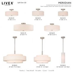 Meridian 6 Light Brushed Nickel Semi Flush Mount by Livex Lighting 21 Meridian 6 Light Brushed Nickel Semi Flush Mount by Livex Lighting -Livex Lighting shop brushed nickel livex lighting flush mount lights 45849 91 31 1000