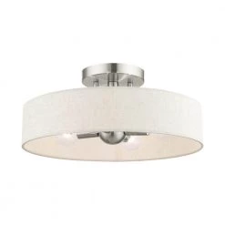 Venlo 4 Light Brushed Nickel Semi Flush Mount by Livex Lighting