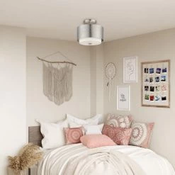 Noria 2 Light Brushed Nickel Semi Flush Mount by Livex Lighting -Livex Lighting shop brushed nickel livex lighting flush mount lights 46267 91 1d 1000