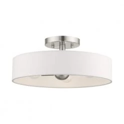 Venlo 4 Light Brushed Nickel Semi Flush Mount by Livex Lighting