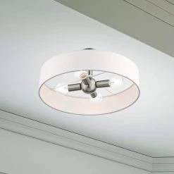 Venlo 4 Light Brushed Nickel Semi Flush Mount by Livex Lighting -Livex Lighting shop brushed nickel livex lighting flush mount lights 46927 91 a0 1000