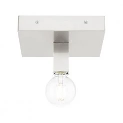 Solna 1 Light Brushed Nickel Flush Mount by Livex Lighting 20 Solna 1 Light Brushed Nickel Flush Mount by Livex Lighting -Livex Lighting shop brushed nickel livex lighting flush mount lights 49210 91 1f 1000