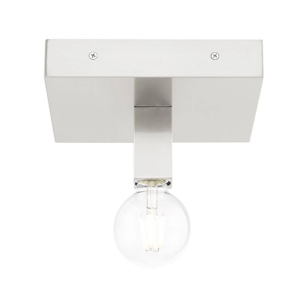 Solna 1 Light Brushed Nickel Flush Mount by Livex Lighting 9 Solna 1 Light Brushed Nickel Flush Mount by Livex Lighting - Image 9