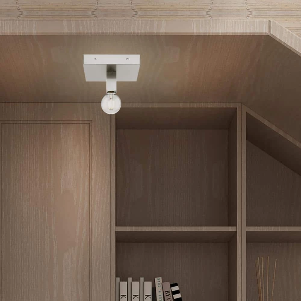 Solna 1 Light Brushed Nickel Flush Mount by Livex Lighting 4 Solna 1 Light Brushed Nickel Flush Mount by Livex Lighting - Image 4