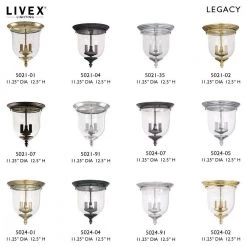 Legacy 3 Light Brushed Nickel Flush Mount by Livex Lighting -Livex Lighting shop brushed nickel livex lighting flush mount lights 5024 91 d4 1000