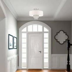 Carlisle 3 Light Brushed Nickel Semi Flush Mount by Livex Lighting -Livex Lighting shop brushed nickel livex lighting flush mount lights 51027 91 1d 1000