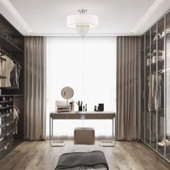 Carlisle 4 Light Brushed Nickel Semi Flush Mount by Livex Lighting -Livex Lighting shop brushed nickel livex lighting flush mount lights 51028 91 1d 1000