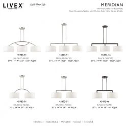 Meridian 2 Light Brushed Nickel Flush Mount by Livex Lighting -Livex Lighting shop brushed nickel livex lighting flush mount lights 51052 91 31 1000