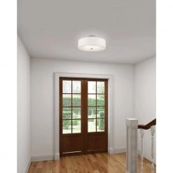 Meridian 4 Light Brushed Nickel Semi Flush Mount by Livex Lighting -Livex Lighting shop brushed nickel livex lighting flush mount lights 51055 91 40 1000