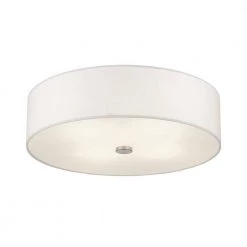Meridian 4 Light Brushed Nickel Semi Flush Mount by Livex Lighting -Livex Lighting shop brushed nickel livex lighting flush mount lights 51055 91 44 1000