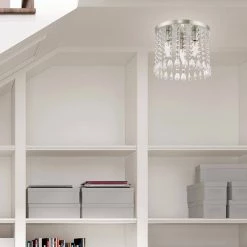 Elizabeth 3 Light Brushed Nickel Semi Flush Mount by Livex Lighting -Livex Lighting shop brushed nickel livex lighting flush mount lights 51067 91 1d 1000