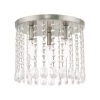 Elizabeth 3 Light Brushed Nickel Semi Flush Mount by Livex Lighting
