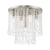 Elizabeth 5 Light Brushed Nickel Semi Flush Mount by Livex Lighting
