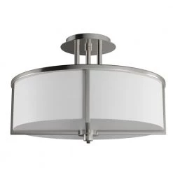 Wesley 3 Light Brushed Nickel Flush Mount by Livex Lighting -Livex Lighting shop brushed nickel livex lighting flush mount lights 51074 91 a0 1000
