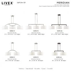 Meridian 5 Light Brushed Nickel Semi Flush Mount by Livex Lighting -Livex Lighting shop brushed nickel livex lighting flush mount lights 52140 91 31 1000