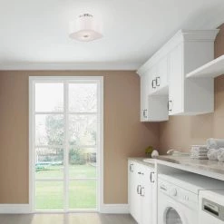 Chelsea 2 Light Brushed Nickel Semi Flush Mount by Livex Lighting -Livex Lighting shop brushed nickel livex lighting flush mount lights 52152 91 1d 1000