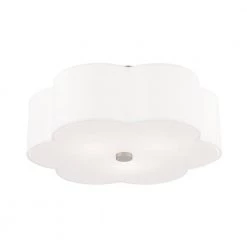 Chelsea 3 Light Brushed Nickel Semi Flush Mount by Livex Lighting 19 Chelsea 3 Light Brushed Nickel Semi Flush Mount by Livex Lighting -Livex Lighting shop brushed nickel livex lighting flush mount lights 52154 91 1f 1000