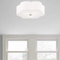 Chelsea 3 Light Brushed Nickel Semi Flush Mount by Livex Lighting 13 Chelsea 3 Light Brushed Nickel Semi Flush Mount by Livex Lighting -Livex Lighting shop brushed nickel livex lighting flush mount lights 52154 91 40 1000