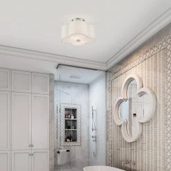 Solstice 2 Light Brushed Nickel Semi Flush Mount by Livex Lighting -Livex Lighting shop brushed nickel livex lighting flush mount lights 58062 91 40 1000