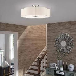 Solstice 5 Light Brushed Nickel Semi Flush Mount by Livex Lighting -Livex Lighting shop brushed nickel livex lighting flush mount lights 58068 91 40 1000