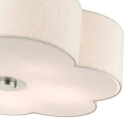 Solstice 5 Light Brushed Nickel Semi Flush Mount by Livex Lighting -Livex Lighting shop brushed nickel livex lighting flush mount lights 58068 91 fa 1000