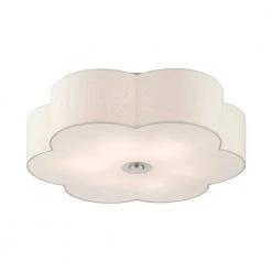 Solstice 6 Light Brushed Nickel Semi Flush Mount by Livex Lighting -Livex Lighting shop brushed nickel livex lighting flush mount lights 58069 91 44 1000