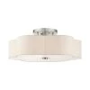 Solstice 6 Light Brushed Nickel Semi Flush Mount by Livex Lighting