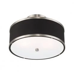 Park Ridge 2 Light Brushed Nickel Semi Flush Mount by Livex Lighting -Livex Lighting shop brushed nickel livex lighting flush mount lights 60402 91 1f 1000