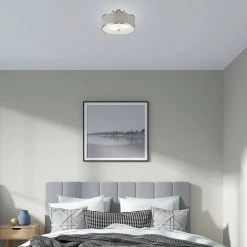 Park Ridge 2 Light Brushed Nickel Semi Flush Mount by Livex Lighting -Livex Lighting shop brushed nickel livex lighting flush mount lights 60422 91 40 1000