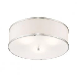 Park Ridge 15 in. 3-Light Brushed Nickel Semi-Flush Mount by Livex Lighting 16 Park Ridge 15 in. 3-Light Brushed Nickel Semi-Flush Mount by Livex Lighting -Livex Lighting shop brushed nickel livex lighting flush mount lights 6368 91 44 1000