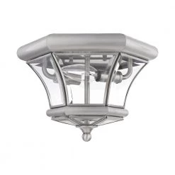 Monterey/Georgetown 2 Light Brushed Nickel Outdoor Flush Mount by Livex Lighting -Livex Lighting shop brushed nickel livex lighting flush mount lights 7052 91 c3 1000