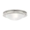 Ariel 2 Light Brushed Nickel Flush Mount by Livex Lighting