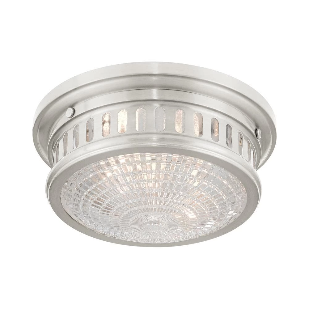 Berwick 2 Light Brushed Nickel Flush Mount by Livex Lighting 6 Berwick 2 Light Brushed Nickel Flush Mount by Livex Lighting - Image 6