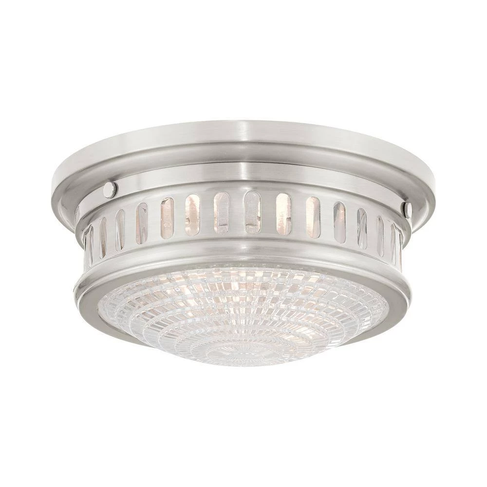 Berwick 2 Light Brushed Nickel Flush Mount by Livex Lighting 5 Berwick 2 Light Brushed Nickel Flush Mount by Livex Lighting - Image 5