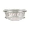 Berwick 2 Light Brushed Nickel Flush Mount by Livex Lighting