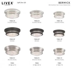 Berwick 2 Light Brushed Nickel Flush Mount by Livex Lighting 13 Berwick 2 Light Brushed Nickel Flush Mount by Livex Lighting -Livex Lighting shop brushed nickel livex lighting flush mount lights 73051 91 d4 1000