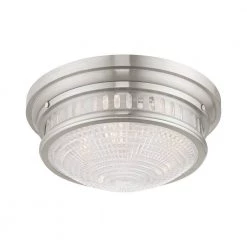 Berwick 3 Light Brushed Nickel Flush Mount by Livex Lighting -Livex Lighting shop brushed nickel livex lighting flush mount lights 73053 91 1f 1000