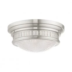 Berwick 3 Light Brushed Nickel Flush Mount by Livex Lighting