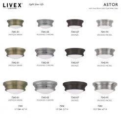 Astor 2 Light Brushed Nickel Flush Mount by Livex Lighting -Livex Lighting shop brushed nickel livex lighting flush mount lights 7341 91 d4 1000