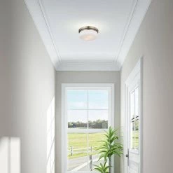 Stratus 2 Light Brushed Nickel Flush Mount or Wall Mount by Livex Lighting -Livex Lighting shop brushed nickel livex lighting flush mount lights 7390 91 40 1000