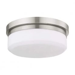 Stratus 2 Light Brushed Nickel Flush Mount or Wall Mount by Livex Lighting -Livex Lighting shop brushed nickel livex lighting flush mount lights 7391 91 c3 1000