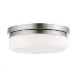Stratus 2 Light Brushed Nickel Flush Mount or Wall Mount by Livex Lighting -Livex Lighting shop brushed nickel livex lighting flush mount lights 7392 91 c3 1000
