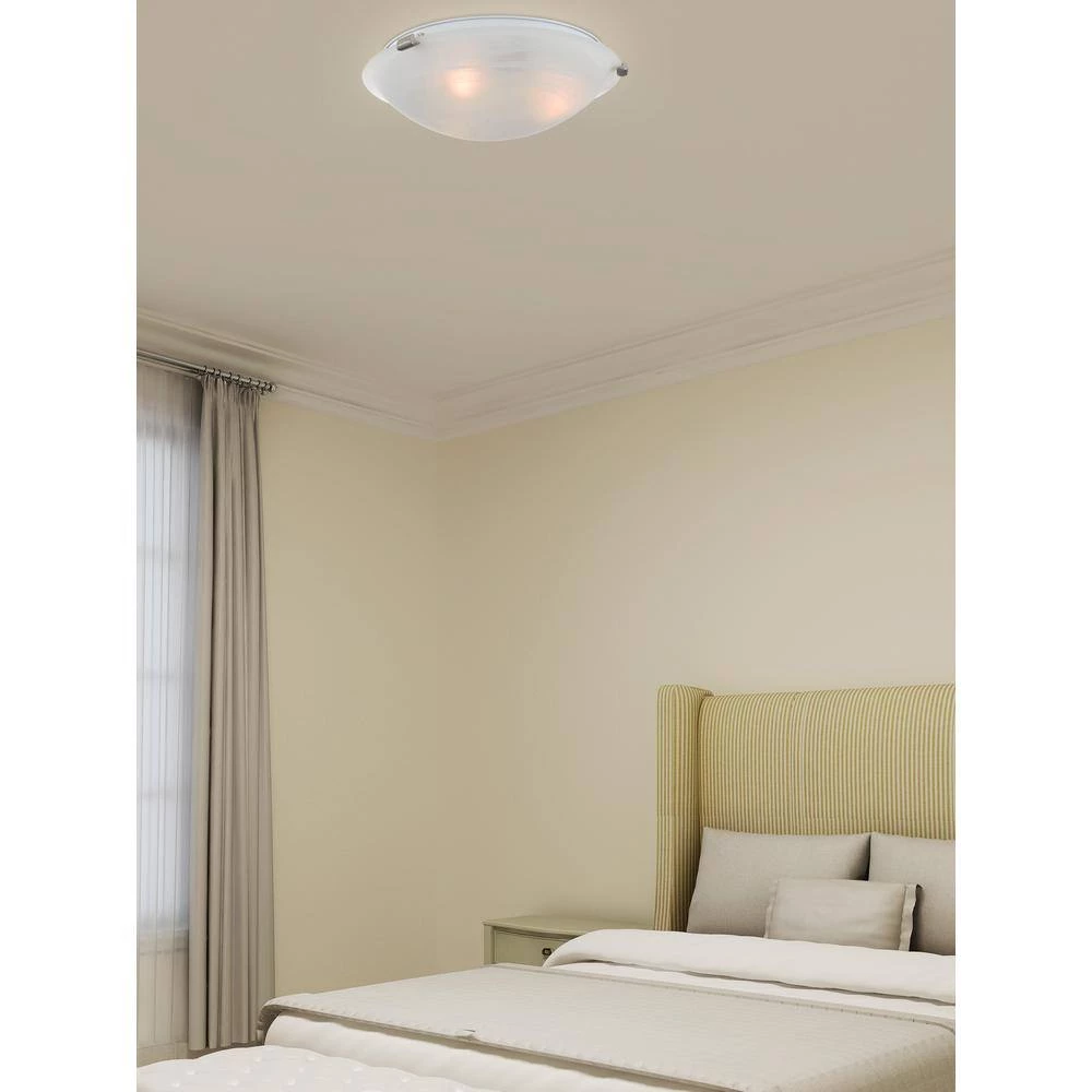Oasis 3 Light Brushed Nickel Flush Mount by Livex Lighting 2 Oasis 3 Light Brushed Nickel Flush Mount by Livex Lighting - Image 2