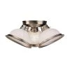 Home Basics 3 Light Brushed Nickel Flush Mount by Livex Lighting