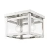 Milford 2 Light Brushed Nickel Flush Mount Light by Livex Lighting