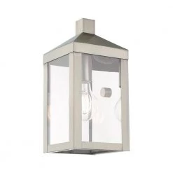 Nyack 1 Light Brushed Nickel Outdoor Wall Sconce by Livex Lighting 17 Nyack 1 Light Brushed Nickel Outdoor Wall Sconce by Livex Lighting -Livex Lighting shop brushed nickel livex lighting outdoor sconces 20581 91 44 1000