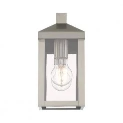 Nyack 1 Light Brushed Nickel Outdoor Wall Sconce by Livex Lighting 15 Nyack 1 Light Brushed Nickel Outdoor Wall Sconce by Livex Lighting -Livex Lighting shop brushed nickel livex lighting outdoor sconces 20581 91 4f 1000