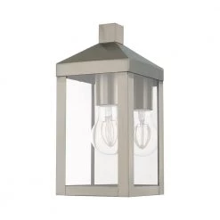 Nyack 1 Light Brushed Nickel Outdoor Wall Sconce by Livex Lighting 14 Nyack 1 Light Brushed Nickel Outdoor Wall Sconce by Livex Lighting -Livex Lighting shop brushed nickel livex lighting outdoor sconces 20581 91 c3 1000