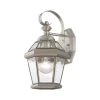 Wall-Mount 1-Light Brushed Nickel Outdoor Incandescent Wall Lantern Sconce by Livex Lighting